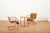 Bauhaus Side Table with Armchairs in Red Lacquered Tubular Steel, 1920s, Set of 3 For Sale - Image 3 of 18