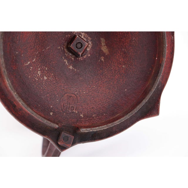 Exquisite Cast Iron Chamberstick With Porcelain Reflector, French, 19th Century For Sale - Image 17 of 17