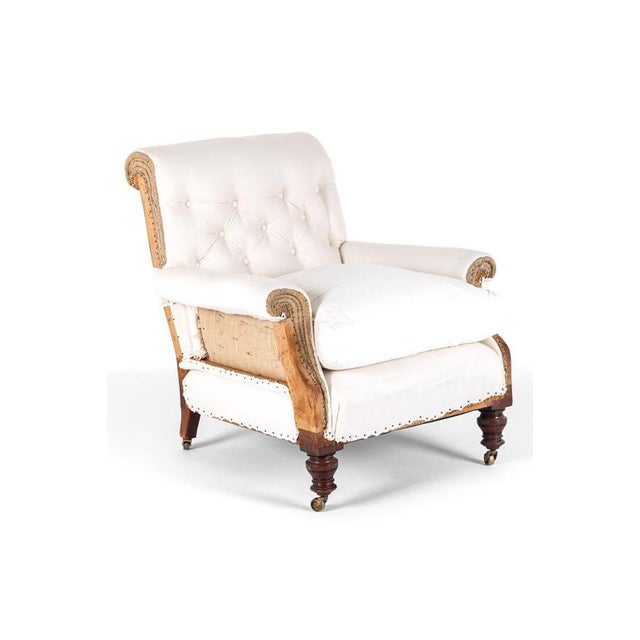 English Button Back Armchair, 19th Century For Sale - Image 14 of 14