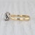 2010s 0.14ctw Diamond Bypass Ring 18k Gold Platinum Size 8.5 Wedding Anniversary For Sale - Image 5 of 8