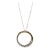 Diamond Circle Necklace in 14kt Yellow Gold – ~1ctw, 18in, Pre-Loved For Sale