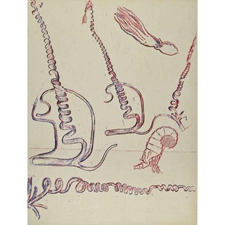 Max Ernst, Surrealist Pink Composition, 1974, Lithograph For Sale