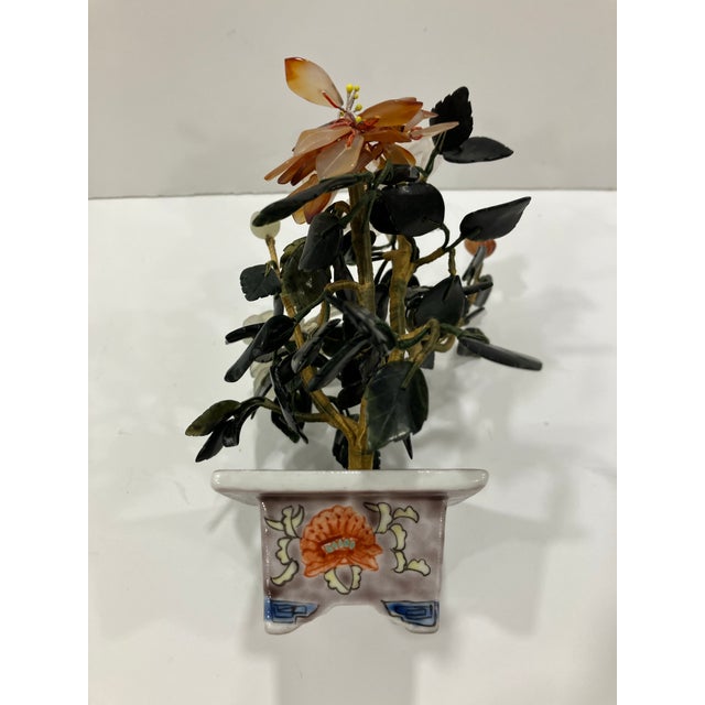 Chinese Chinese Hard Stone Flowers For Sale - Image 3 of 6