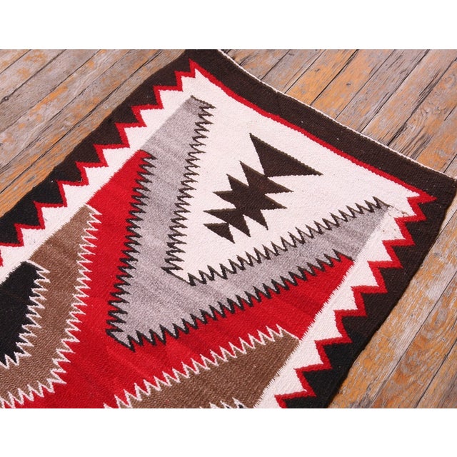 American Early 20th Century American Navajo Carpet ( 2'2" X 4'3" - 66 X 130 ) For Sale - Image 3 of 12