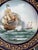 Vintage Hand-Painted Naval Battle Plates by Semone, 1920s, Set of 2 For Sale - Image 3 of 14