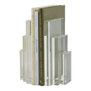 Crystal Bookends - A Pair