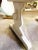 Vintage kitchen/dining table. Solid Oak and recently painted in a distressed cream and finished in a variation of clear...