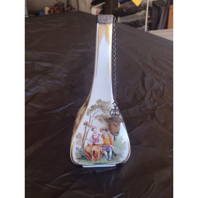 Mid 19th Century Dresden Porcelain Courting Bottle For Sale In Phoenix - Image 6 of 9