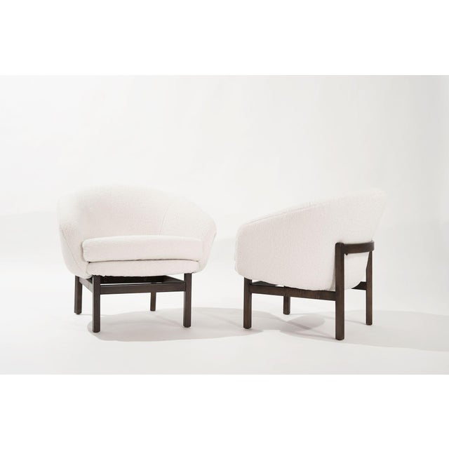 Mid 20th Century Mid-Century Barrel Lounge Chairs by Lawrence Peabody, 1950s For Sale - Image 5 of 12