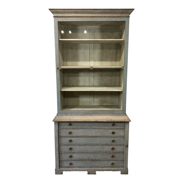 Swedish Antique Glass Display Case, 1890s For Sale