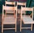 Vintage Wooden Folding Chairs with Viennese Braid Seats, Set of 4, in Very Good conditions. Designed 1970 to 1979