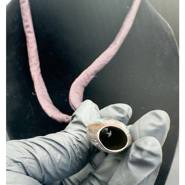 Rare Find, Unique Antique Chinese Needle Case necklace. A very pretty antique sterling lacquered case, bright colors still...