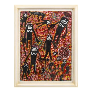 Pantjiti Mary McLean People and Animals Acrylic For Sale