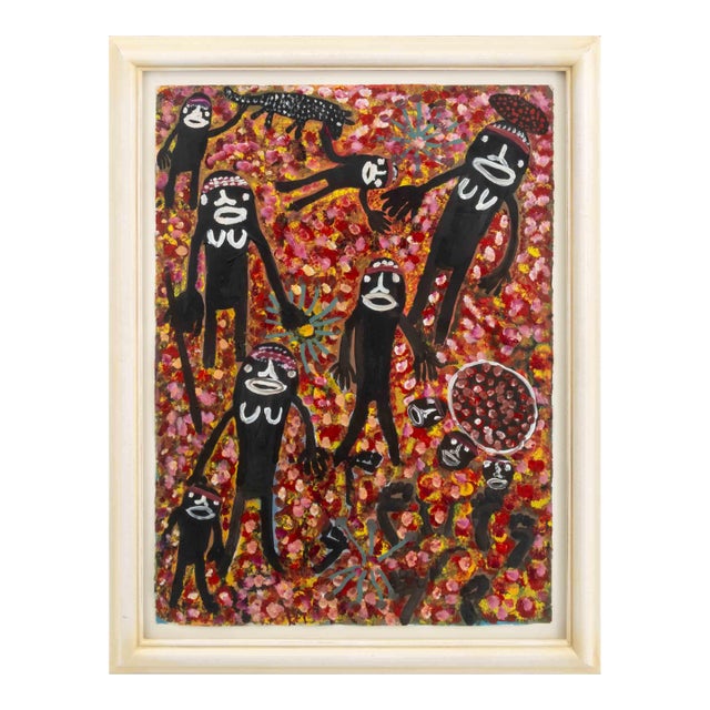 Pantjiti Mary McLean People and Animals Acrylic For Sale