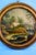 Measurements: diameter with frame: 49.5 cm; depth: 4 cm diameter without frame: 39.5 cm item : a refined oil painting on a...