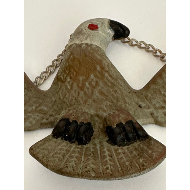 Vintage Mid 20th Century Metal Eagle Wall Decor For Sale - Image 10 of 10