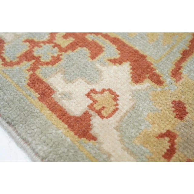 Oushak Rug 4'1'' X 6'1'' For Sale - Image 4 of 9