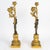 Pair of gilded and patinated bronze candelabra, louis xvi period, 18th century. Pair of louis xvi-period candelabra, 18th...