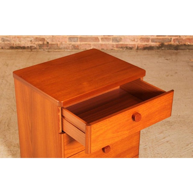 Wood Mid-Century Style Teak Chest of Drawers from Stag For Sale - Image 7 of 9
