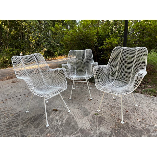 Russell Woodard Mid 20th Century Russell Woodard Sculptura Arm Chairs - Set of 3, Attributed For Sale - Image 4 of 9