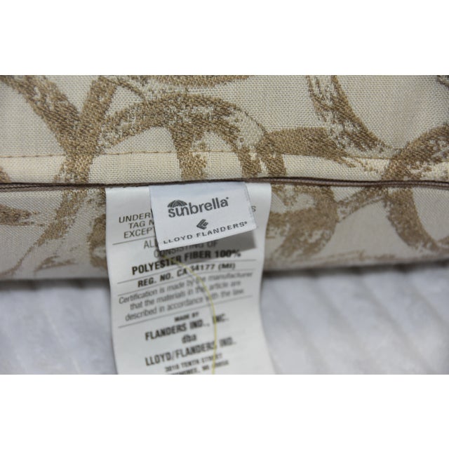 Sunbrella Lloyd Flanders Replacement Cushions- 2 Pieces For Sale - Image 4 of 8