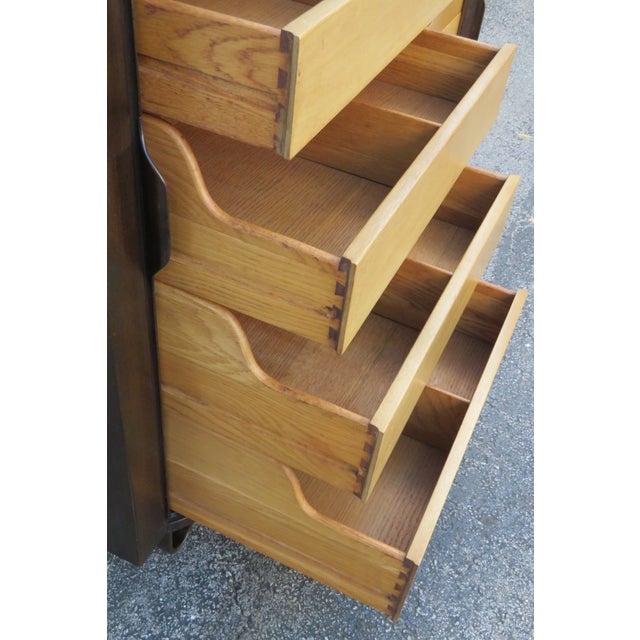 Mid 20th Century Mid 20th Century Edward Wormley for Dunbar Modern Tambour Doors Mister Dresser, Attributed For Sale - Image 5 of 18