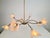 Metal Vintage Flex Pendant Light with Eight Arms in Brass and Acrylic, 1970 For Sale - Image 7 of 15