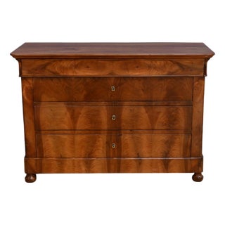 Restoration Chest of Drawers in Burr Walnut, 19th Century For Sale