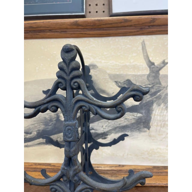 Appears to be in the Shape of a Tree. Materials is Woven in the Center. Possibly Cast Iron or Similar Material. Vintage...