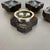 Fat Lava Brown & Beige Ceramic Wall Lights from Pan Ceramics, Germany, 1970s, Set of 4 For Sale - Image 16 of 18