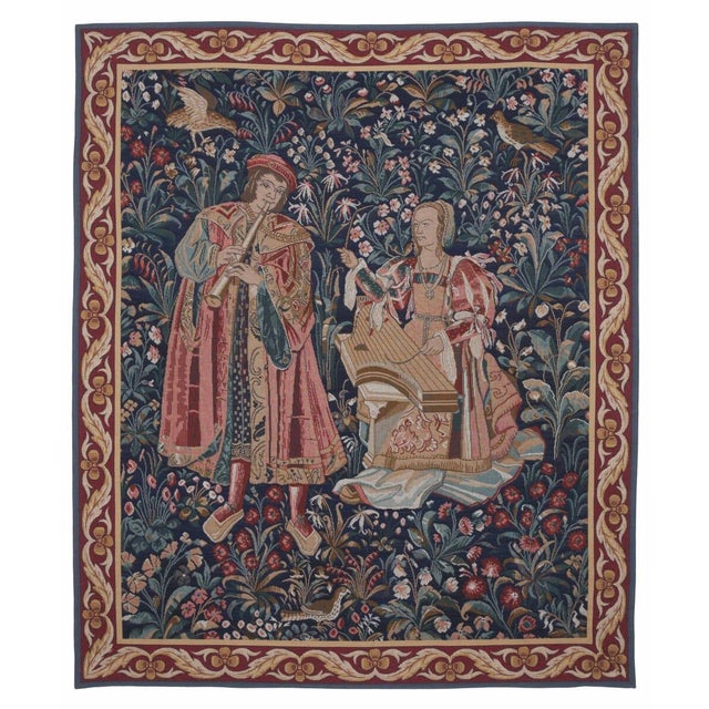 This beautiful tapestry is woven on a jacquard loom by skilled weavers, keeping alive the centuries old tradition of...