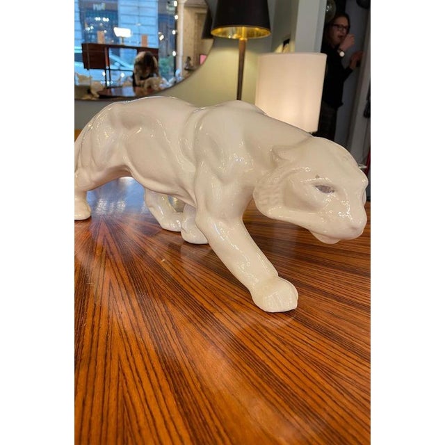 Panther, 1970, White Ceramic For Sale - Image 6 of 11