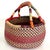 Pierre Jeanneret African Bolga Grass Market Basket With Leather Handles For Sale - Image 4 of 8
