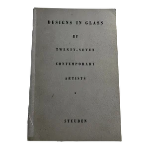 1940 Designs in Glass Steuben Book