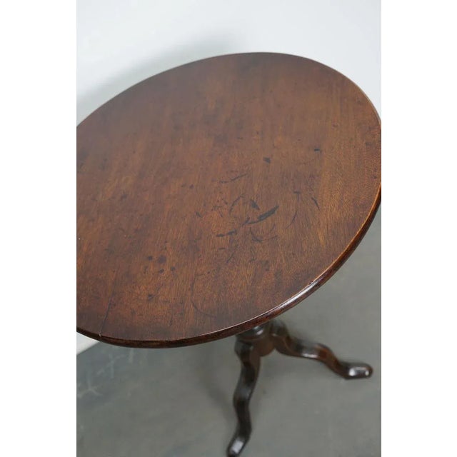 18th Century Georgian Mahogany Tilt Top Wine Table For Sale - Image 9 of 16