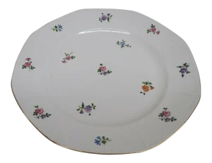 Mid 20th Century Zeh Scherzer Bavaria Floral German Porcelain Serving Plate
