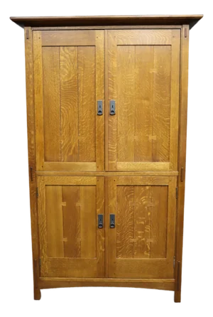 Stickley Mission Oak Entertainment Center / Cabinet, Arts & Crafts Style