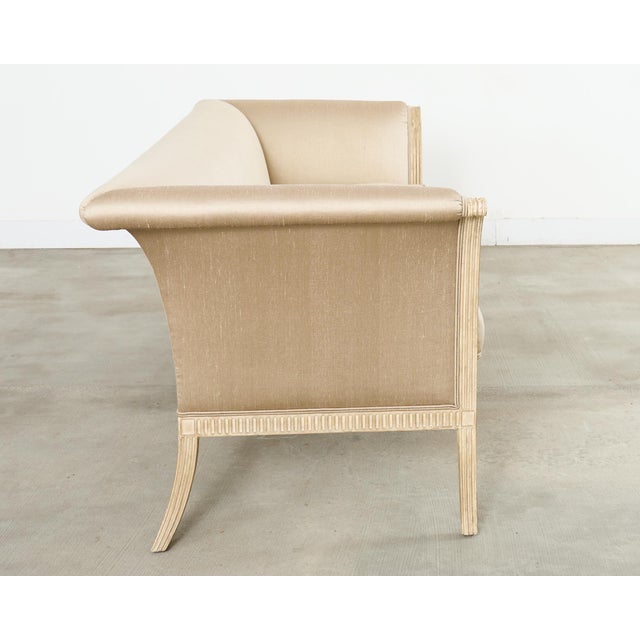 Sally Sirkin for Robert Scott Regency Style Flared Sofa For Sale - Image 9 of 18