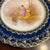 Haviland Limoges Cabinet Portrait Plate Features Cobalt & Gold # 2 of 2 For Sale - Image 4 of 9