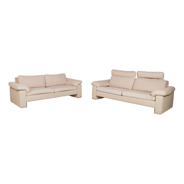Three-Seater and Two-Seater Sofas in Fabric from Cor, Set of 2 For Sale