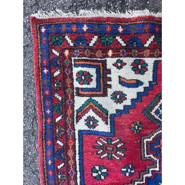 1970s Vintage Handwoven Wool Rug, 1970s For Sale - Image 5 of 11