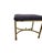 Vintage Italian Regency Brass Labarge Ottoman Footstool Vanity Bench Harden For Sale - Image 13 of 14