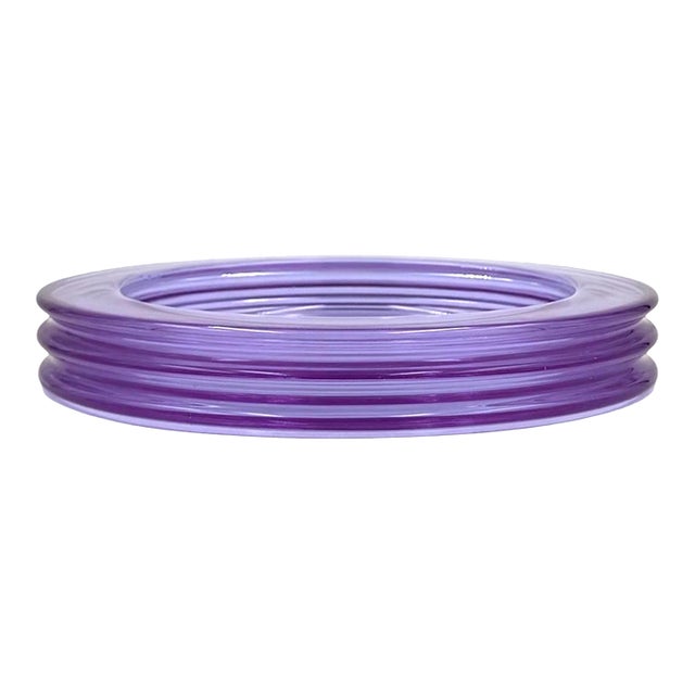 Space Age "Onde" Series Crystal Ashtray, Sergio Asti, Arnolfo Di Cambio Italy Ca. 1970 For Sale