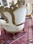 Late 20th Century Pair of Ornate Rococo Revival Gilt Carved Armchairs Down Filled For Sale - Image 9 of 12