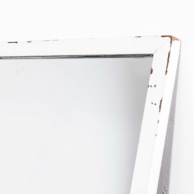 Large Rectangular Pine Panel Back Mirror, 1920s For Sale - Image 3 of 8
