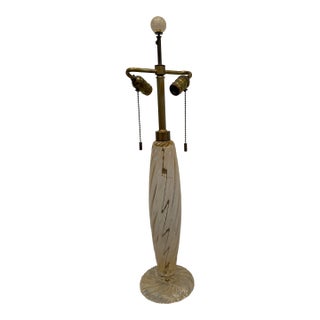 1980s Ondoso Donghia Murano Glass Lamp With Gold Dust Aventurine For Sale