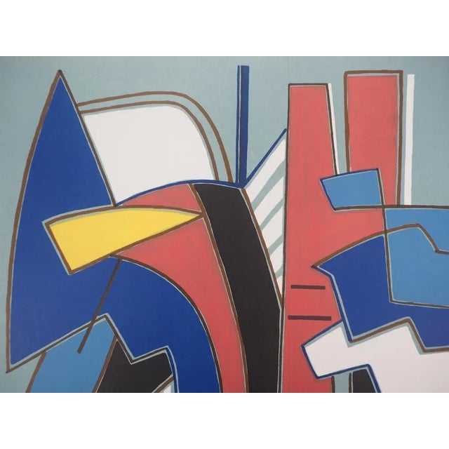 Alberto MAGNELLI (1888-1971) Blue composition Original color lithograph On heavy paper 46 x 31 cm (c. 18 x 12 inches)...