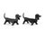 Zoomorphic Wrought Iron Andirons by Edouard Shenck, 1950s, Set of 2 For Sale - Image 9 of 9