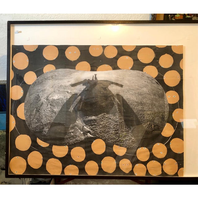 Scoli Acosta, Scoli Acosta Large Contemporary Mixed Media Painting LA Art Red Planet Collage, 2006 For Sale - Image 10 of 18