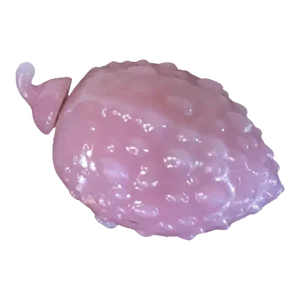 Late Qing Chinese Peking Pink Glass Fruit Form Berry Snuff Bottle